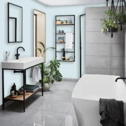 Homebase Bathroom Mid Sheen Paint - Blue Dolphin 2.5L 7 Homebase Bathroom Mid Sheen Paint - Blue Dolphin 2.5L -Homebase 12832542 1434833205375704