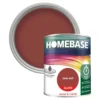 Homebase Interior Quick Dry Gloss Paint Dark Red - 750ml