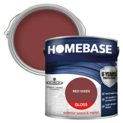 Homebase Exterior Gloss Paint - Red Vixen 2.5L
