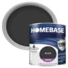 Homebase Exterior Satin Paint - Black 750ml -Homebase 12833601 1184831917752469