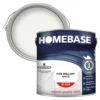 Homebase Exterior Gloss Paint - Brilliant White 2.5L -Homebase 12834080 2454831917833919