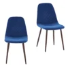 Perth Velvet Diamond Back Dining Chair - Set Of 2 - Navy 1 Perth Velvet Diamond Back Dining Chair - Set Of 2 - Navy -Homebase 12835995 1104910183508489