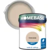 Homebase Matt Emulsion Paint Stone Beige - 5L -Homebase 12836492 1634831953528213