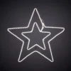 Neon Star White Outdoor Christmas Light Decoration - 56cm 1 Neon Star White Outdoor Christmas Light Decoration - 56cm -Homebase 12838409 1074987350360846