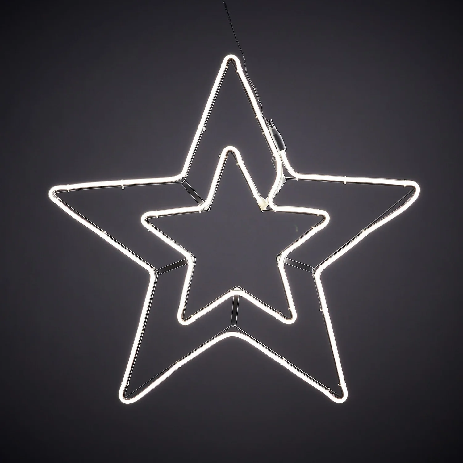 Neon Star White Outdoor Christmas Light Decoration - 56cm 3 Neon Star White Outdoor Christmas Light Decoration - 56cm