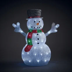 Acrylic LED Snowman 3D Outdoor Christmas Light Decoration - 50cm