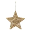 Gold Glitter Wire Star Hanging Christmas Tree Decoration 1 Gold Glitter Wire Star Hanging Christmas Tree Decoration -Homebase 12839896 1314884041006358