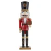 Red Wooden Nutcracker Christmas Room Decoration - 50cm 1 Red Wooden Nutcracker Christmas Room Decoration - 50cm -Homebase 12839904 1464831898854644