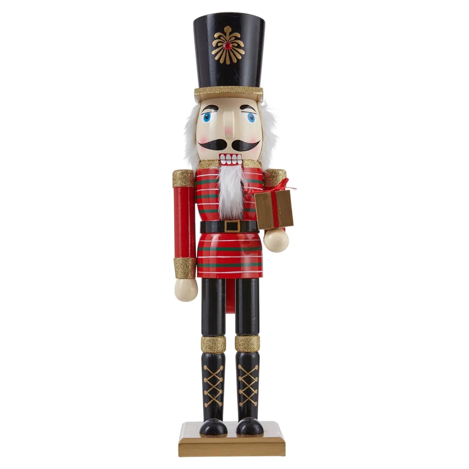 Red Wooden Nutcracker Christmas Room Decoration - 50cm 3 Red Wooden Nutcracker Christmas Room Decoration - 50cm
