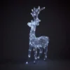 Acrylic LED Reindeer White 3D Outdoor Christmas Light Decoration - 100cm 1 Acrylic LED Reindeer White 3D Outdoor Christmas Light Decoration - 100cm -Homebase 12840053 8994884184988991