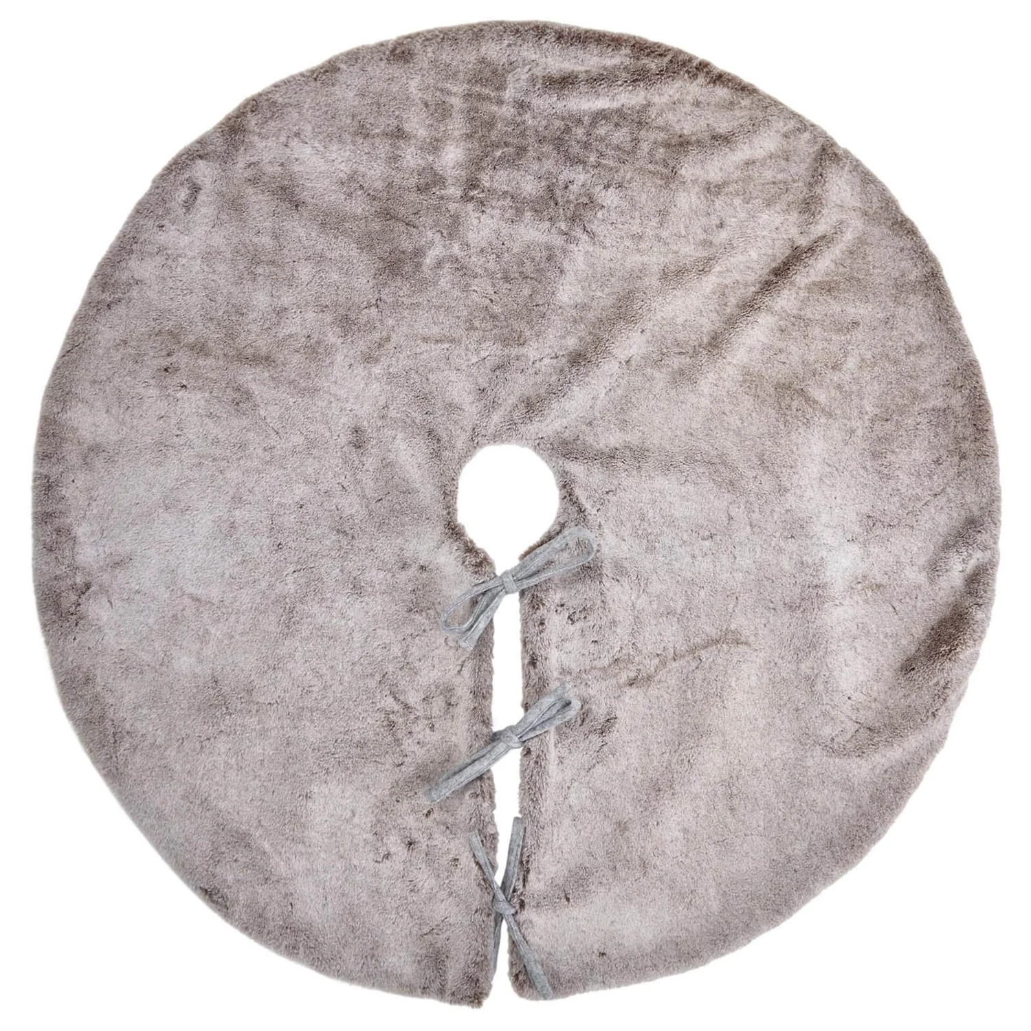 Luxury Plush Faux Fur Christmas Tree Skirt 3 Luxury Plush Faux Fur Christmas Tree Skirt