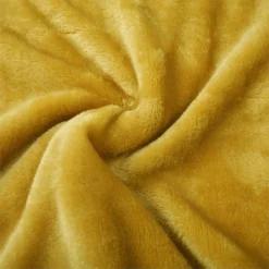 Fleece Throw - Ochre - 120x150cm -Homebase 12842192 1684832977276251