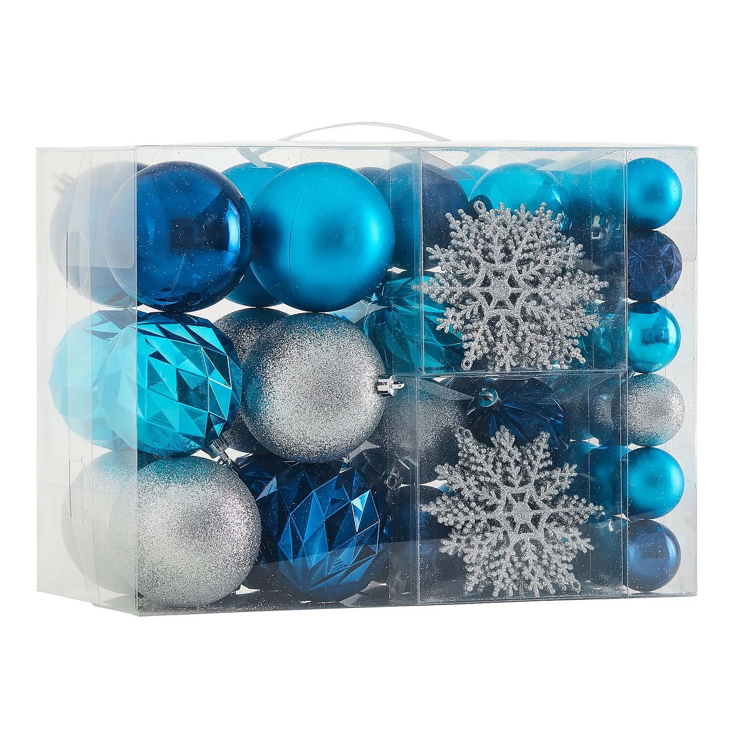 Midnight Magic Shatterproof Christmas Tree Decorations - 60 Pack 3 Midnight Magic Shatterproof Christmas Tree Decorations - 60 Pack